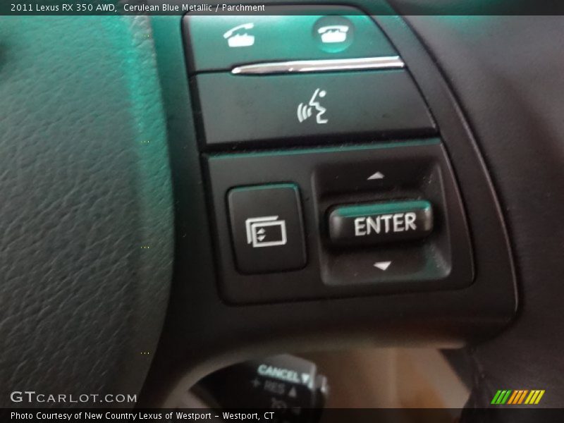 Cerulean Blue Metallic / Parchment 2011 Lexus RX 350 AWD
