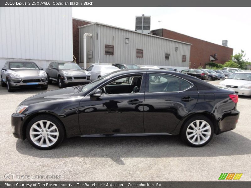 Obsidian Black / Black 2010 Lexus IS 250 AWD