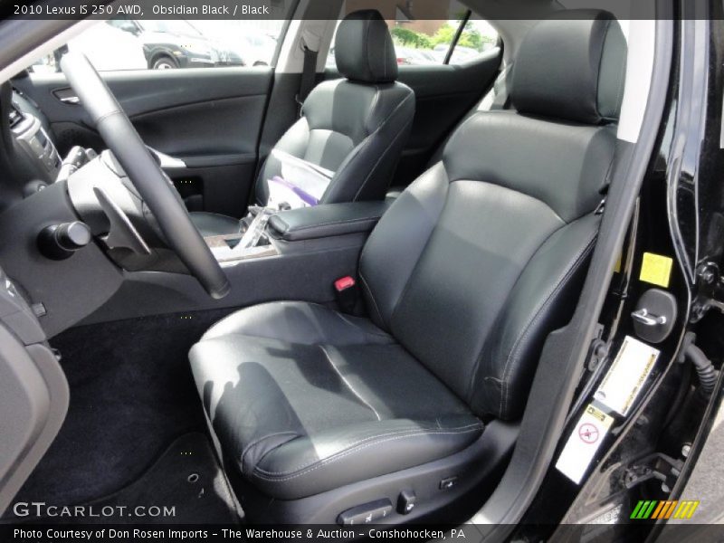 Obsidian Black / Black 2010 Lexus IS 250 AWD