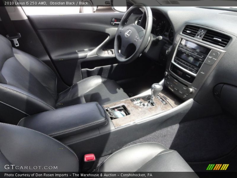 Obsidian Black / Black 2010 Lexus IS 250 AWD