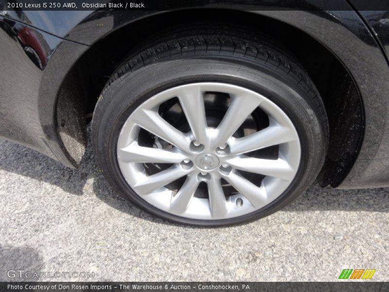 Obsidian Black / Black 2010 Lexus IS 250 AWD