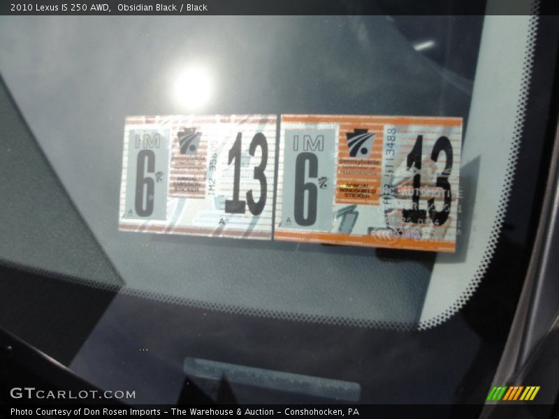 Obsidian Black / Black 2010 Lexus IS 250 AWD