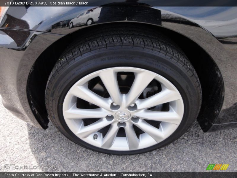 Obsidian Black / Black 2010 Lexus IS 250 AWD