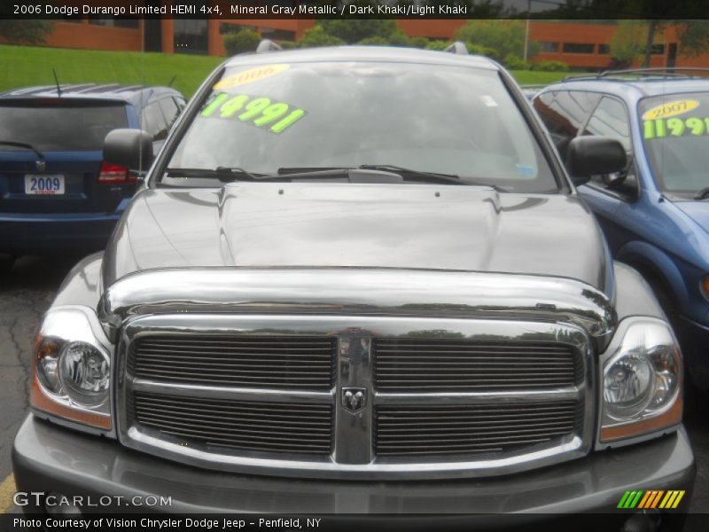 Mineral Gray Metallic / Dark Khaki/Light Khaki 2006 Dodge Durango Limited HEMI 4x4