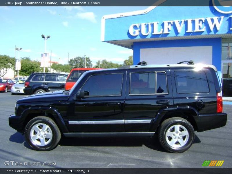 Black Clearcoat / Khaki 2007 Jeep Commander Limited