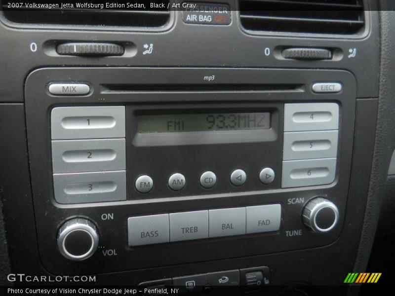 Black / Art Gray 2007 Volkswagen Jetta Wolfsburg Edition Sedan