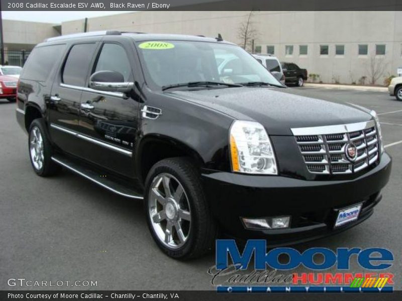 Black Raven / Ebony 2008 Cadillac Escalade ESV AWD