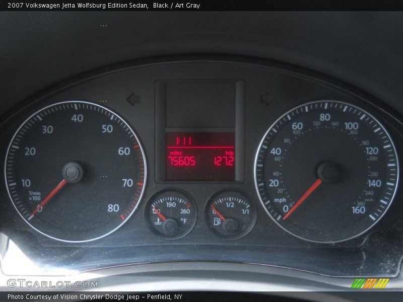 Black / Art Gray 2007 Volkswagen Jetta Wolfsburg Edition Sedan