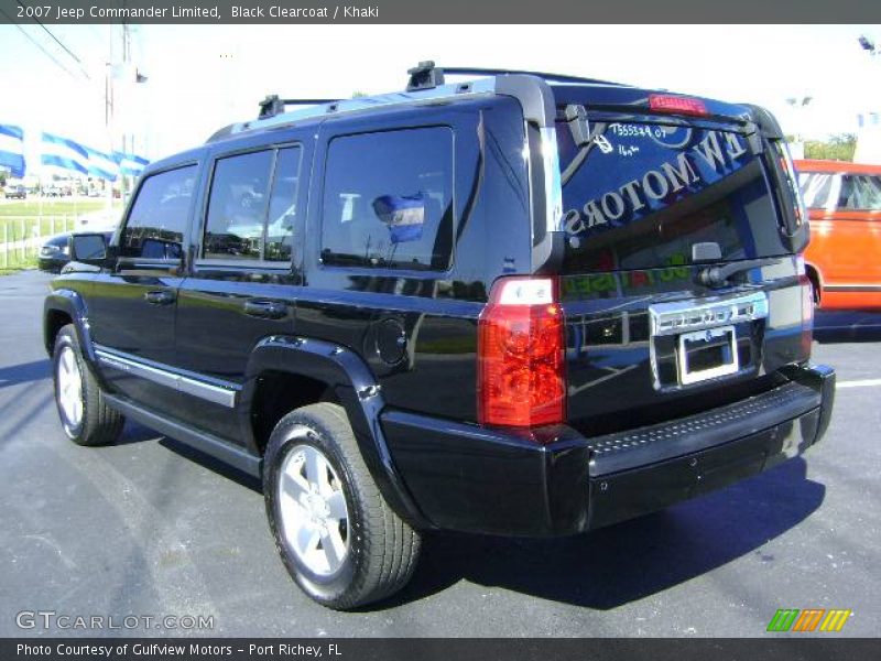 Black Clearcoat / Khaki 2007 Jeep Commander Limited