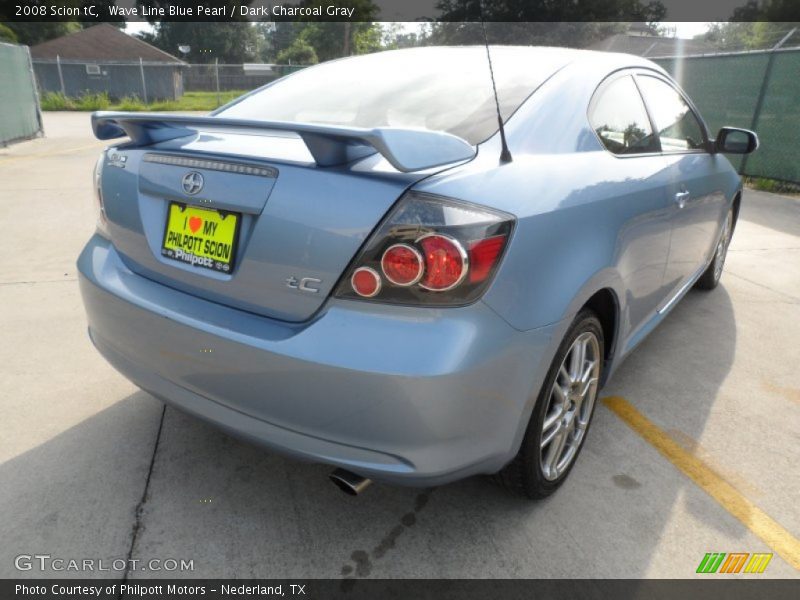 Wave Line Blue Pearl / Dark Charcoal Gray 2008 Scion tC