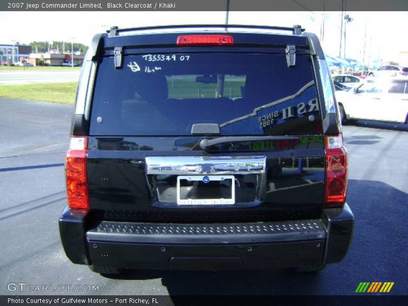 Black Clearcoat / Khaki 2007 Jeep Commander Limited