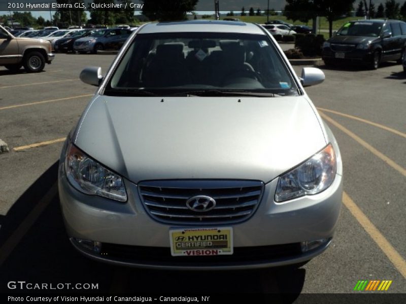 Quicksilver / Gray 2010 Hyundai Elantra GLS