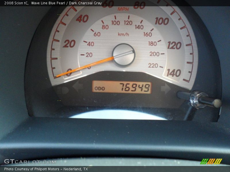 Wave Line Blue Pearl / Dark Charcoal Gray 2008 Scion tC