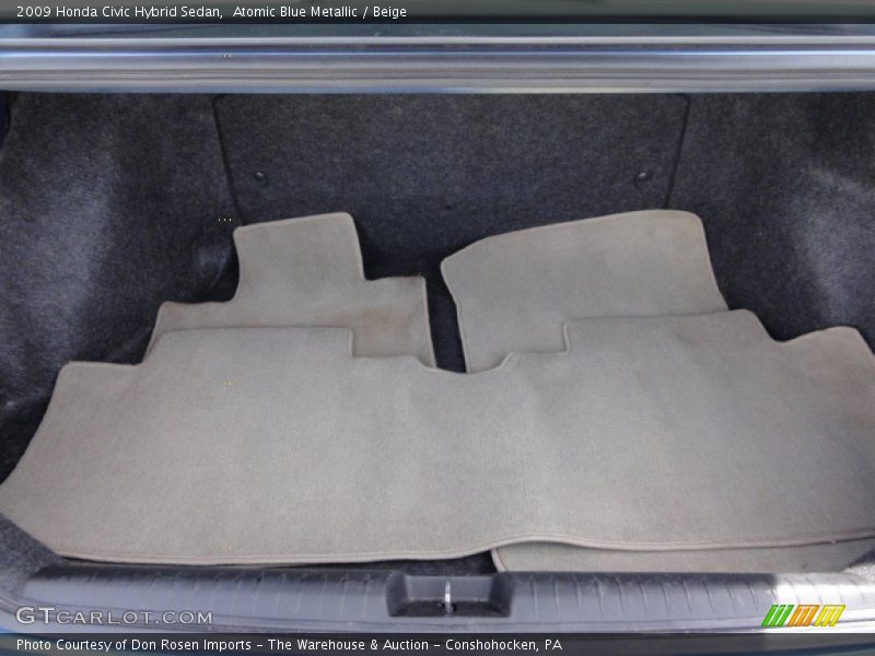 Atomic Blue Metallic / Beige 2009 Honda Civic Hybrid Sedan