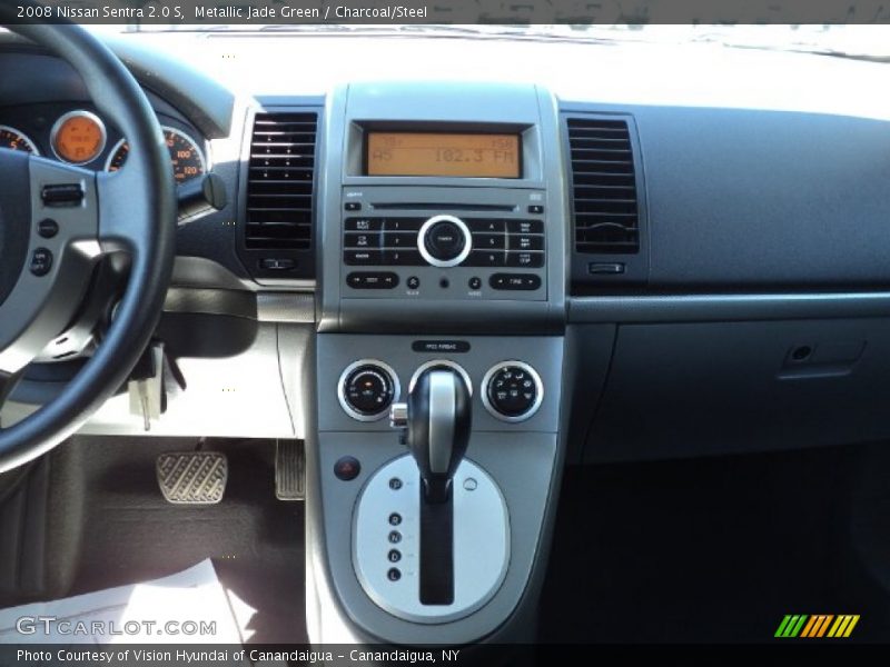 Metallic Jade Green / Charcoal/Steel 2008 Nissan Sentra 2.0 S