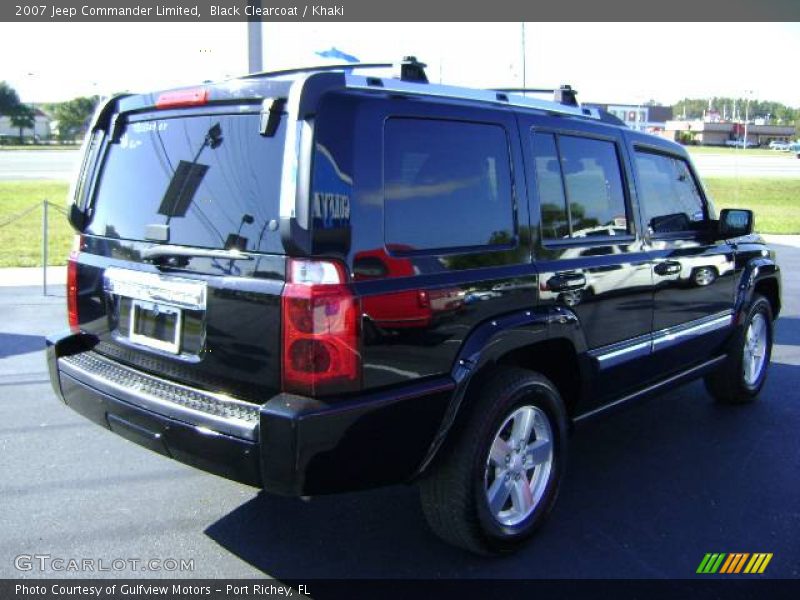 Black Clearcoat / Khaki 2007 Jeep Commander Limited