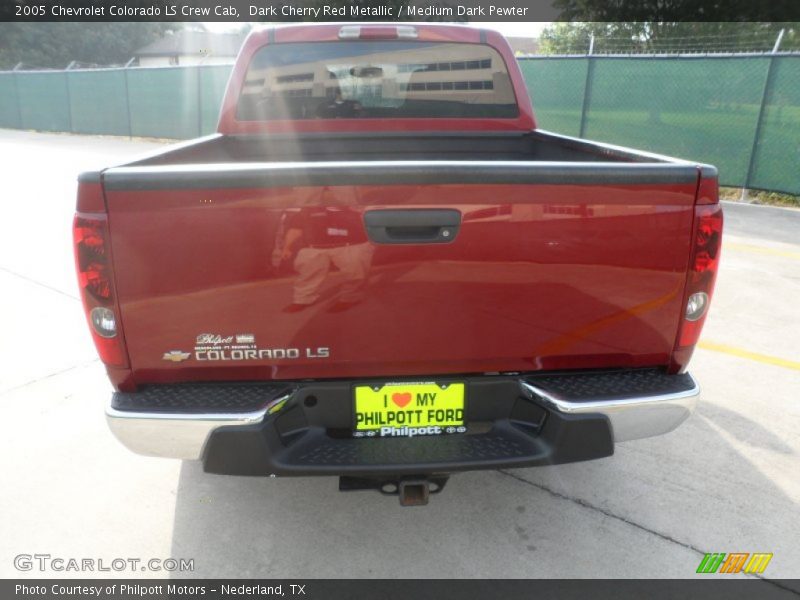 Dark Cherry Red Metallic / Medium Dark Pewter 2005 Chevrolet Colorado LS Crew Cab