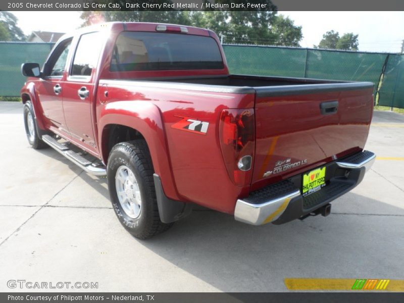 Dark Cherry Red Metallic / Medium Dark Pewter 2005 Chevrolet Colorado LS Crew Cab