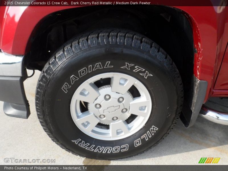 Dark Cherry Red Metallic / Medium Dark Pewter 2005 Chevrolet Colorado LS Crew Cab