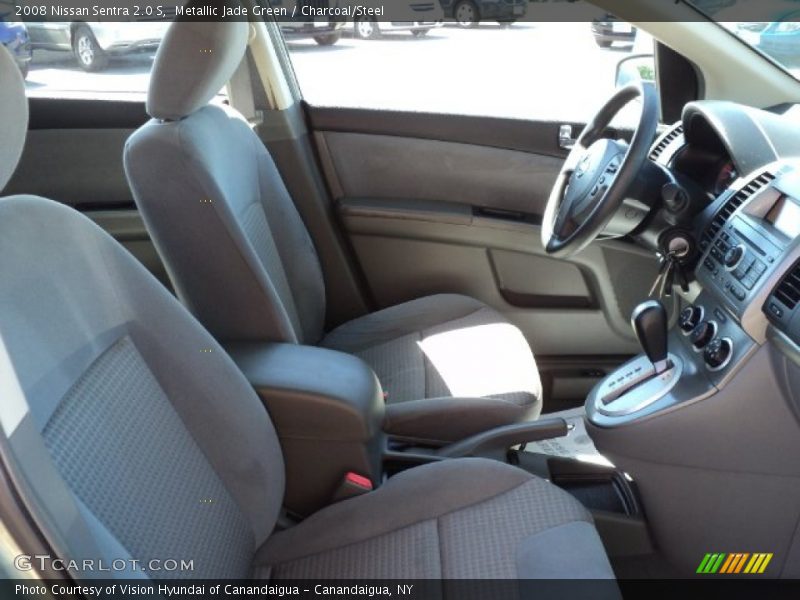 Metallic Jade Green / Charcoal/Steel 2008 Nissan Sentra 2.0 S