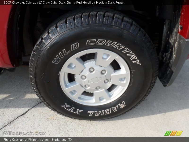 Dark Cherry Red Metallic / Medium Dark Pewter 2005 Chevrolet Colorado LS Crew Cab