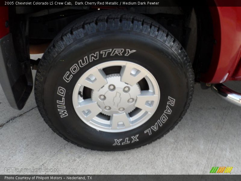 Dark Cherry Red Metallic / Medium Dark Pewter 2005 Chevrolet Colorado LS Crew Cab