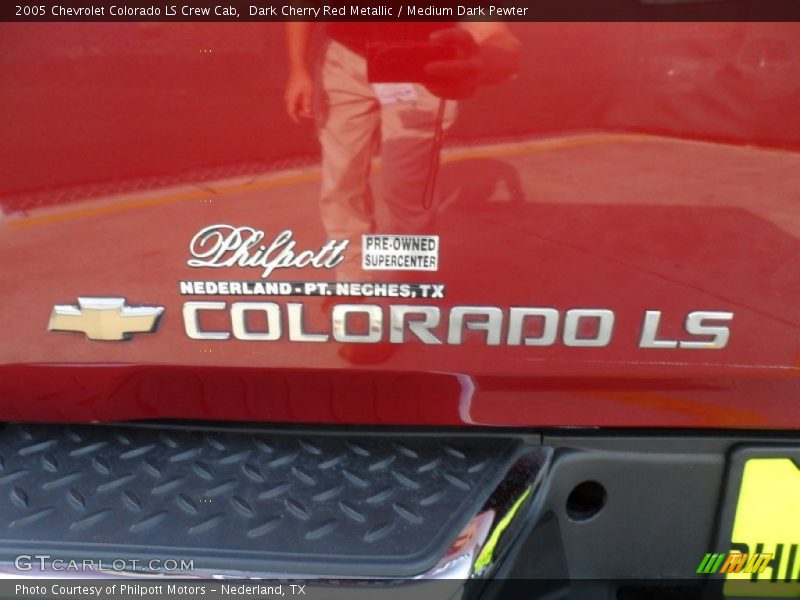 Dark Cherry Red Metallic / Medium Dark Pewter 2005 Chevrolet Colorado LS Crew Cab