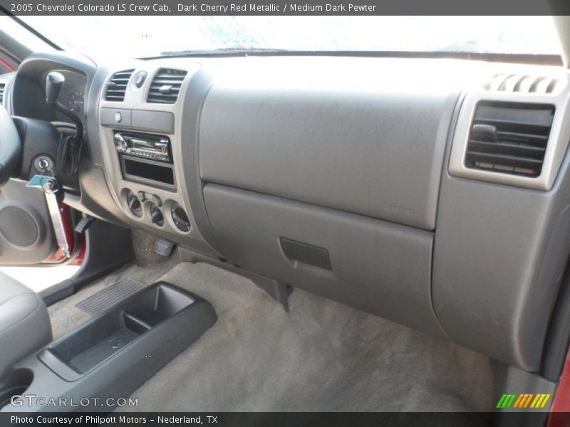 Dark Cherry Red Metallic / Medium Dark Pewter 2005 Chevrolet Colorado LS Crew Cab