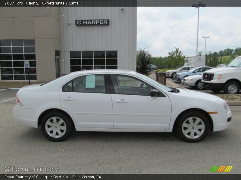 Oxford White / Camel 2007 Ford Fusion S