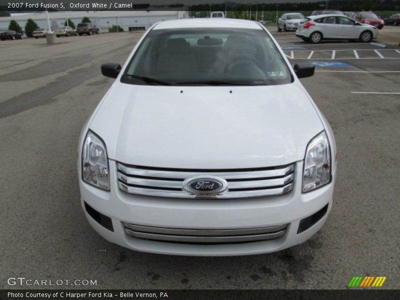 Oxford White / Camel 2007 Ford Fusion S