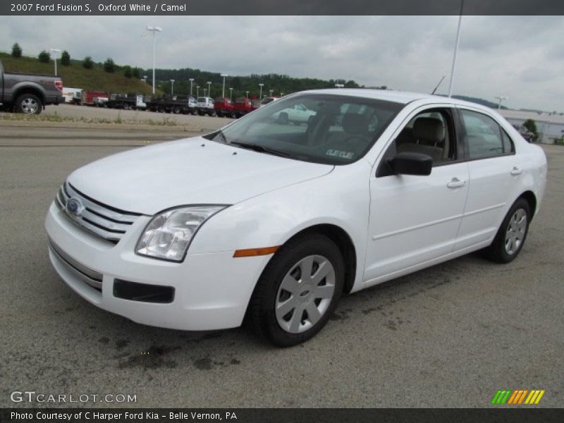 Oxford White / Camel 2007 Ford Fusion S