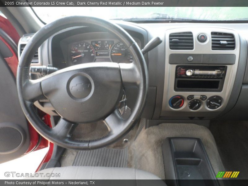 Dark Cherry Red Metallic / Medium Dark Pewter 2005 Chevrolet Colorado LS Crew Cab