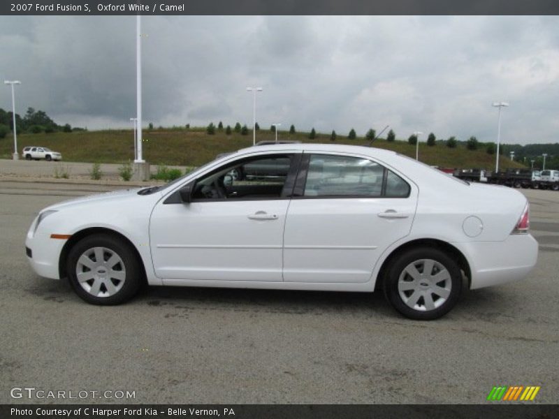 Oxford White / Camel 2007 Ford Fusion S