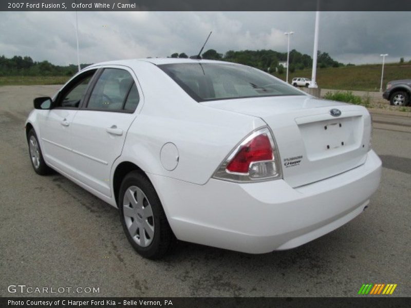 Oxford White / Camel 2007 Ford Fusion S