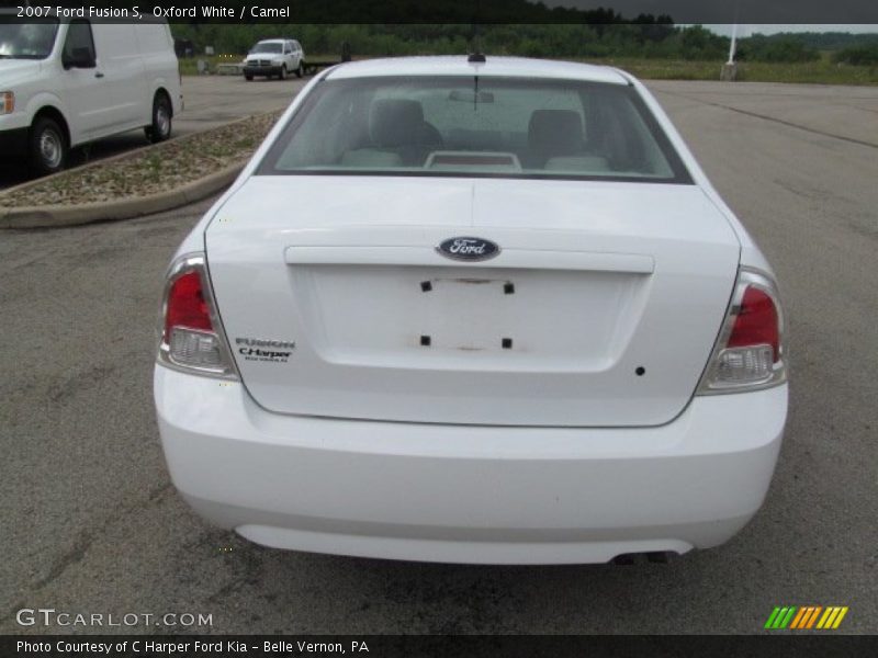 Oxford White / Camel 2007 Ford Fusion S