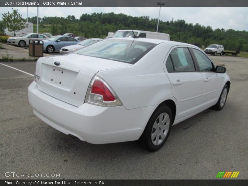 Oxford White / Camel 2007 Ford Fusion S