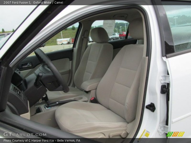 Oxford White / Camel 2007 Ford Fusion S