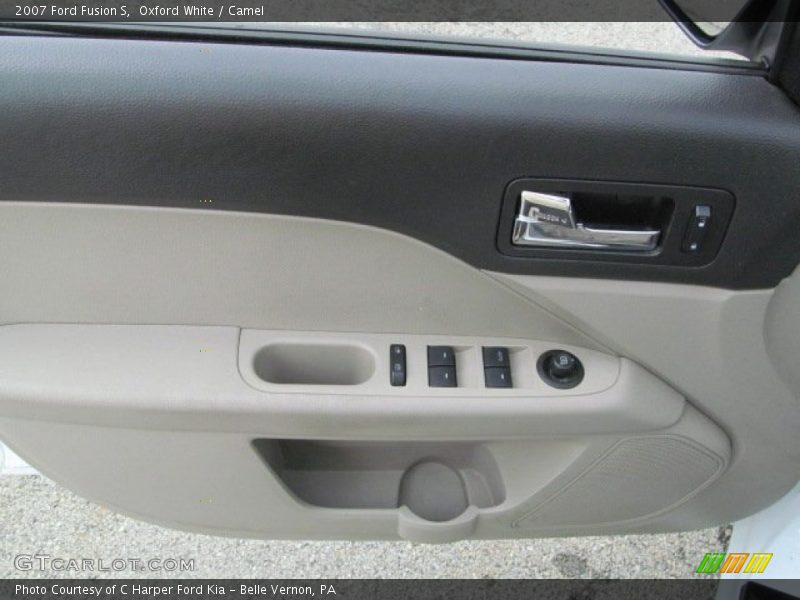 Oxford White / Camel 2007 Ford Fusion S
