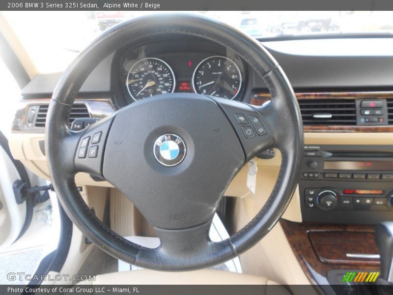 Alpine White / Beige 2006 BMW 3 Series 325i Sedan