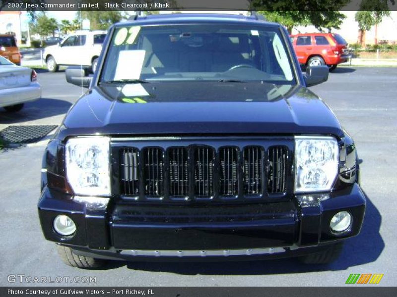 Black Clearcoat / Khaki 2007 Jeep Commander Limited