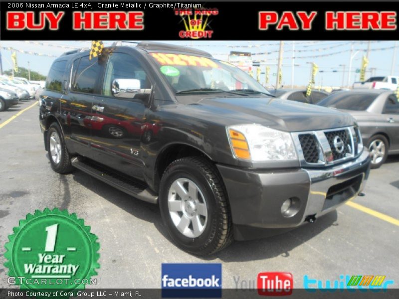 Granite Metallic / Graphite/Titanium 2006 Nissan Armada LE 4x4