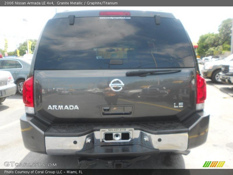 Granite Metallic / Graphite/Titanium 2006 Nissan Armada LE 4x4