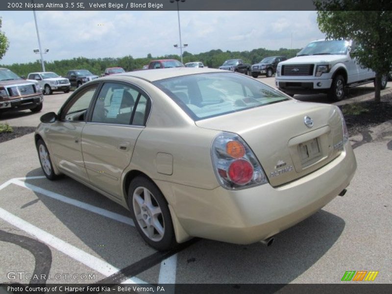 Velvet Beige / Blond Beige 2002 Nissan Altima 3.5 SE