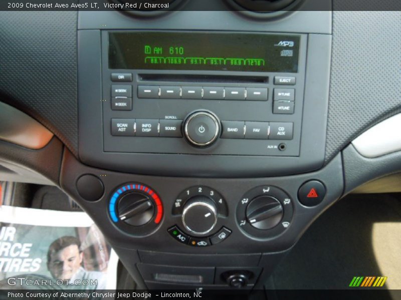 Victory Red / Charcoal 2009 Chevrolet Aveo Aveo5 LT