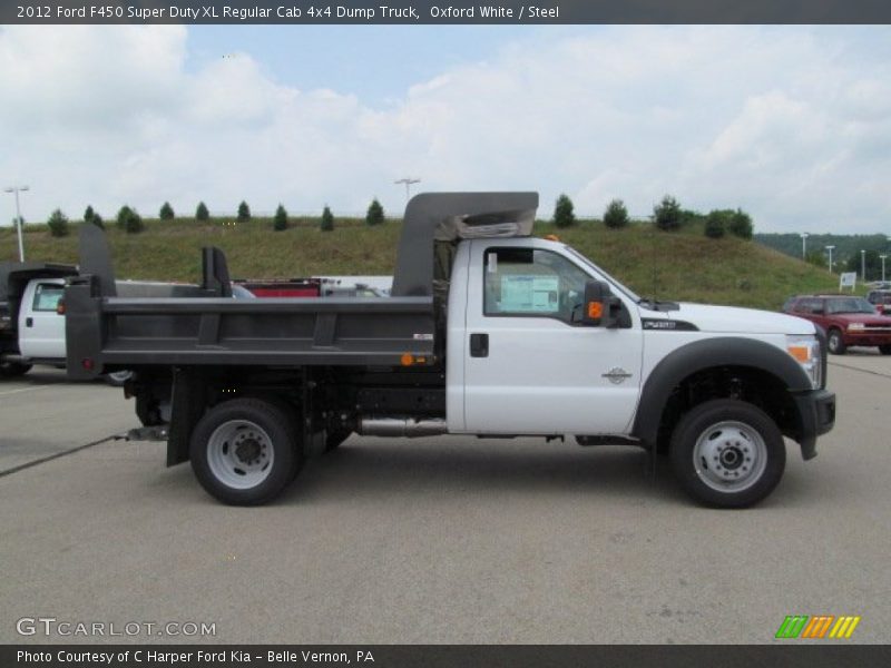 Oxford White / Steel 2012 Ford F450 Super Duty XL Regular Cab 4x4 Dump Truck