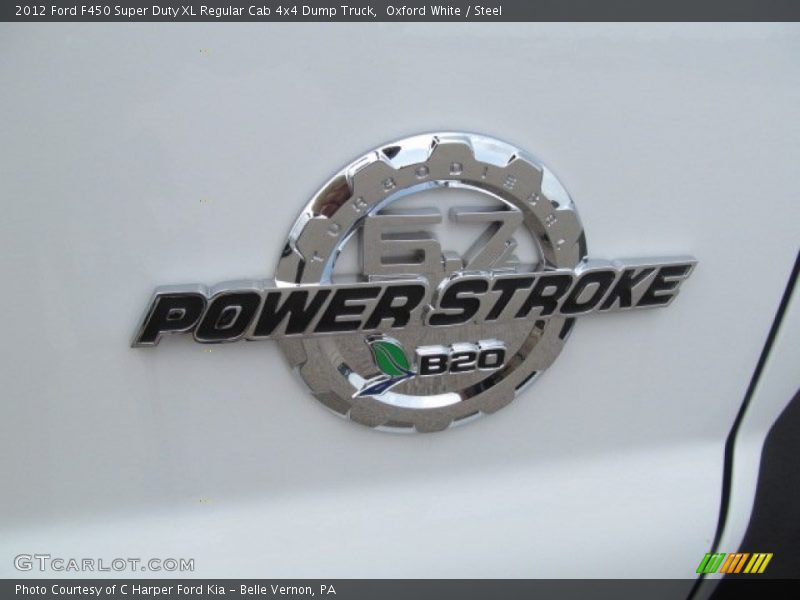 Oxford White / Steel 2012 Ford F450 Super Duty XL Regular Cab 4x4 Dump Truck