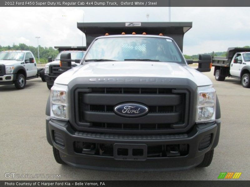 Oxford White / Steel 2012 Ford F450 Super Duty XL Regular Cab 4x4 Dump Truck