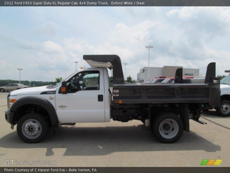 Oxford White / Steel 2012 Ford F450 Super Duty XL Regular Cab 4x4 Dump Truck