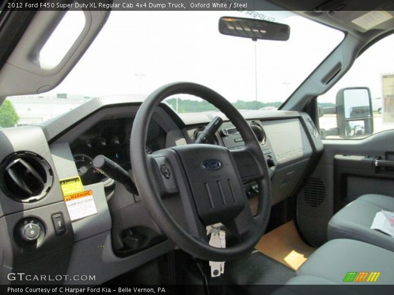 Oxford White / Steel 2012 Ford F450 Super Duty XL Regular Cab 4x4 Dump Truck