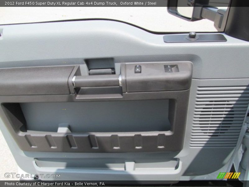 Oxford White / Steel 2012 Ford F450 Super Duty XL Regular Cab 4x4 Dump Truck